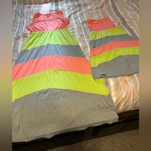 Mommy and me dresses Mom size M daughter size 4-5